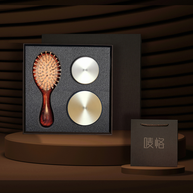 【唛恪】羊角檀木气垫梳+香熏炉二件