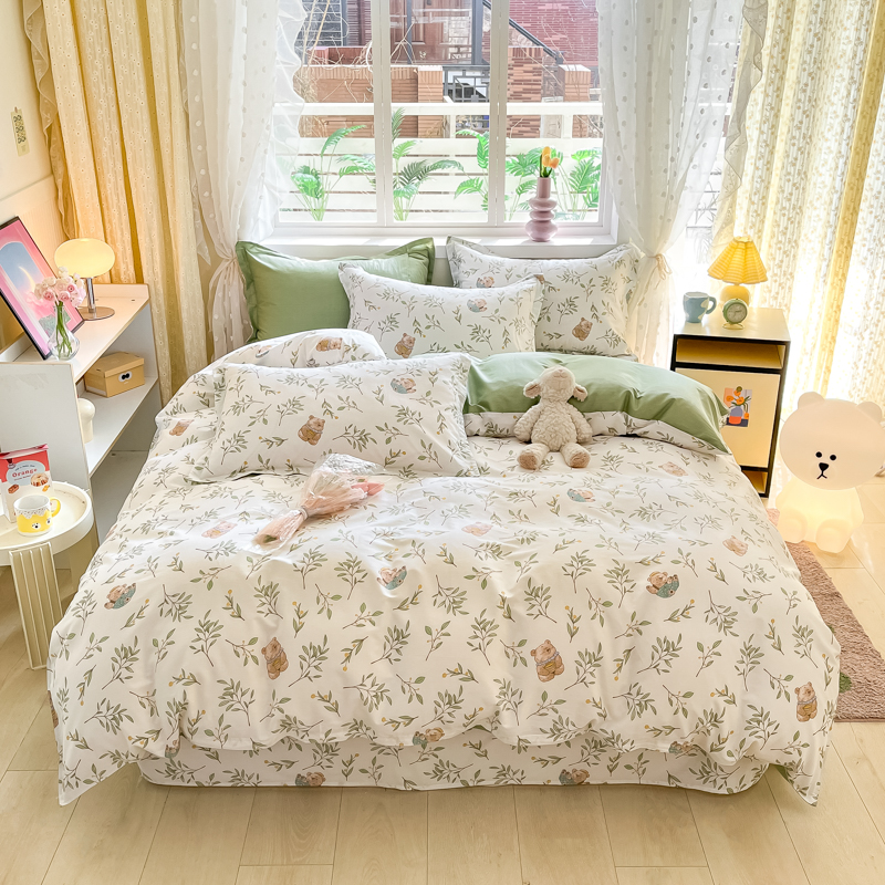 百丽安娜全棉经典四件套-丛林意趣