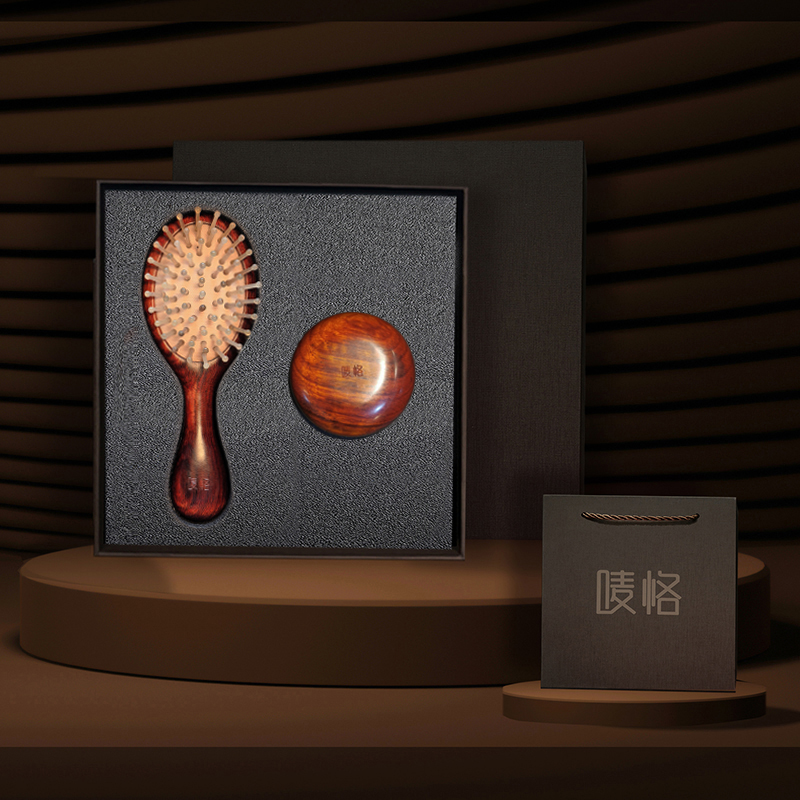 【唛恪】羊角气垫梳+羊角按摩梳二件养身礼品