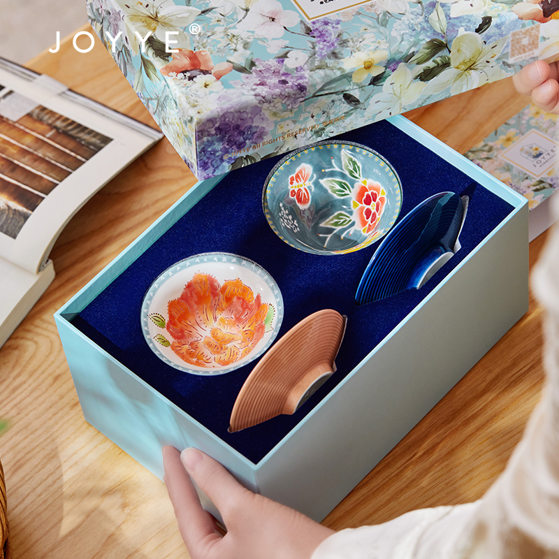 JOYYE卓艺-布衣情艺术对杯礼盒