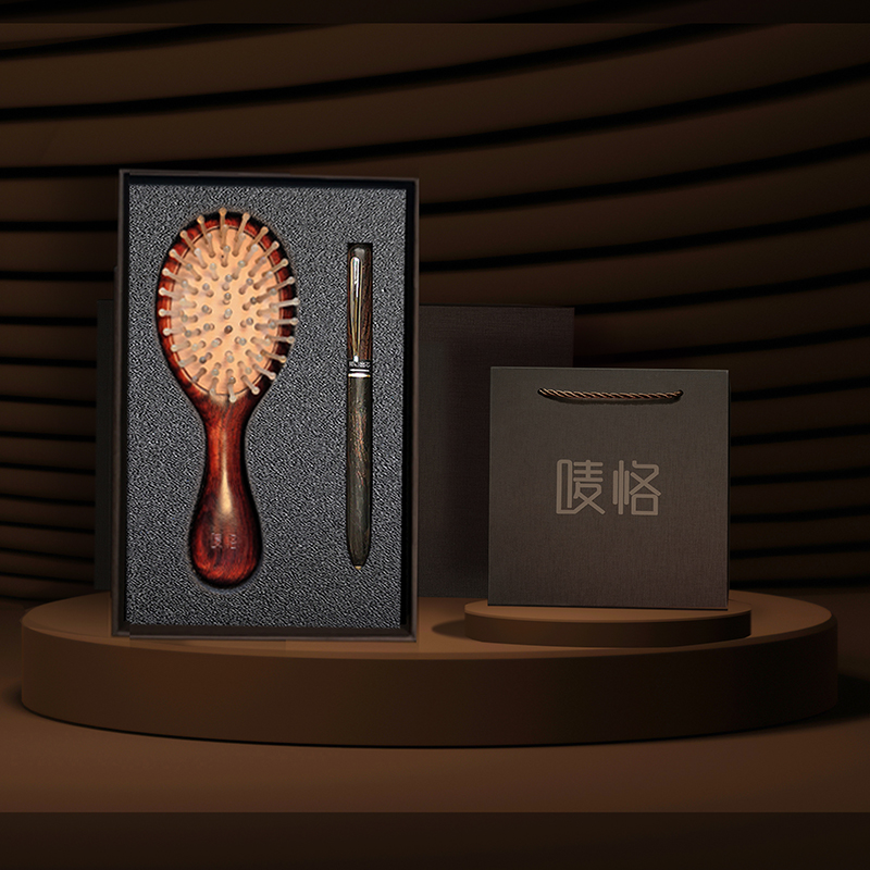 【唛恪】羊角气垫梳+檀木水笔
