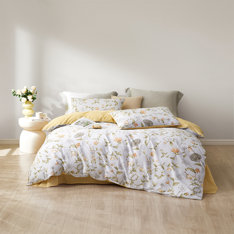 罗莱LOVO锦瑟花舞全棉四件套200*230cm