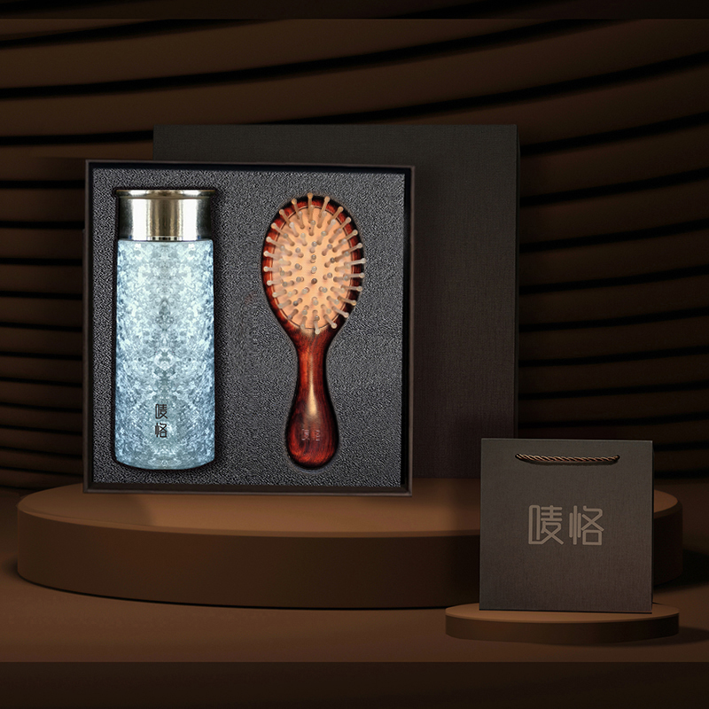 【唛恪】纯钛保温杯+气垫羊角梳M103B111