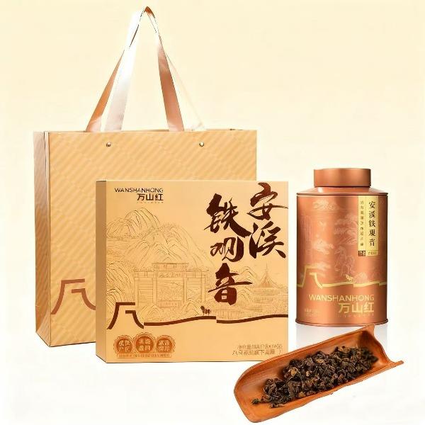 八马万山红浓香铁观音250g+单罐浓香安溪铁观音98克组合装