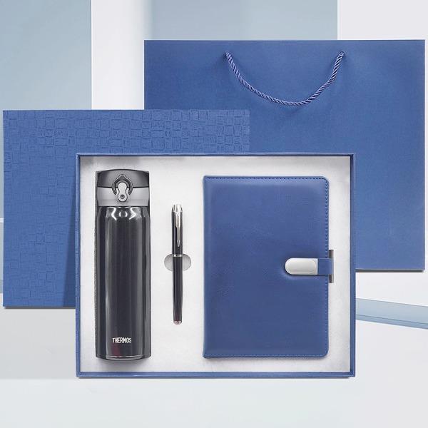 东方韵&EPOT膳魔师保温杯A5搭扣硬皮笔记本笔套装