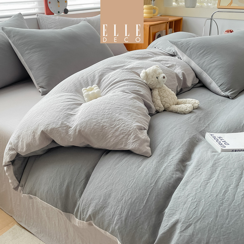 法国ELLEDECO超柔磨毛四件套-云雾雪松