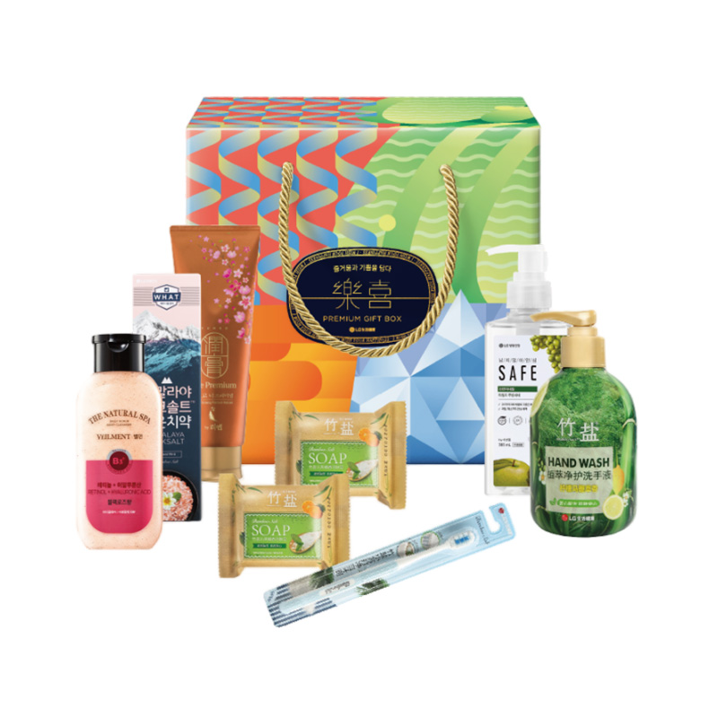 韩国LG生活健康洗护日用品乐喜严选30号8件实用大礼盒套装