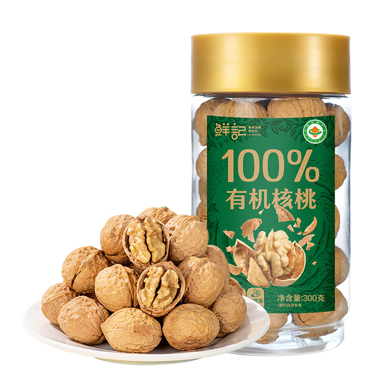 鲜记有机核桃300g/罐
