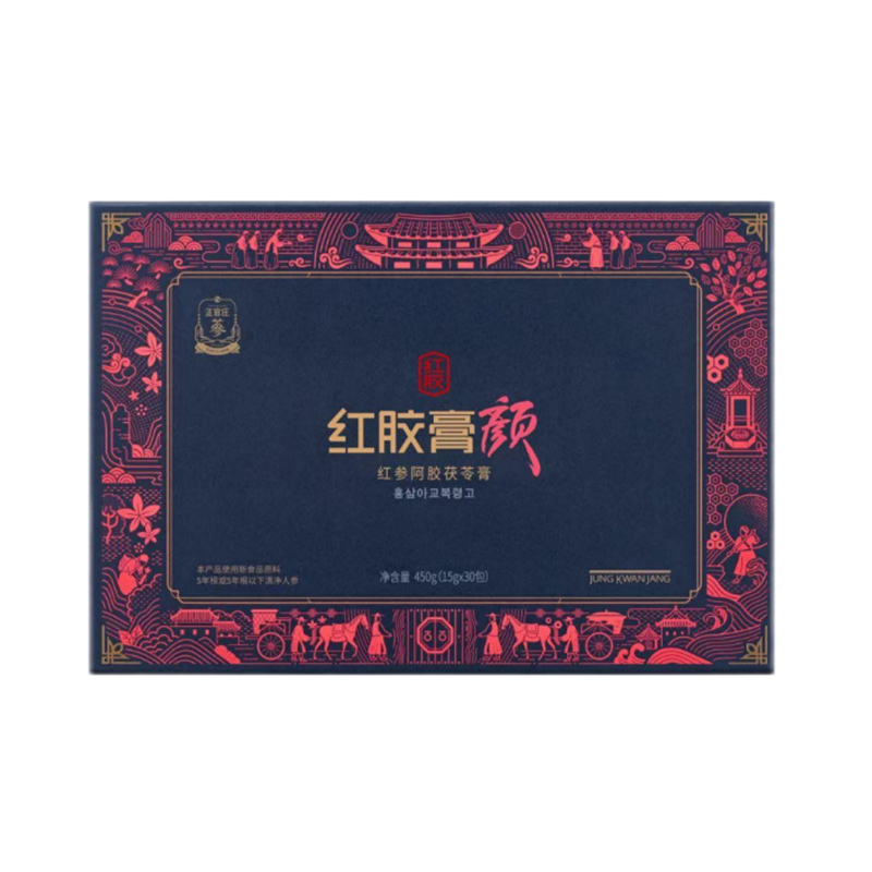 正官庄红参阿胶膏颜阿胶枸杞粉茯苓粉甘草粉450g红参15g盒