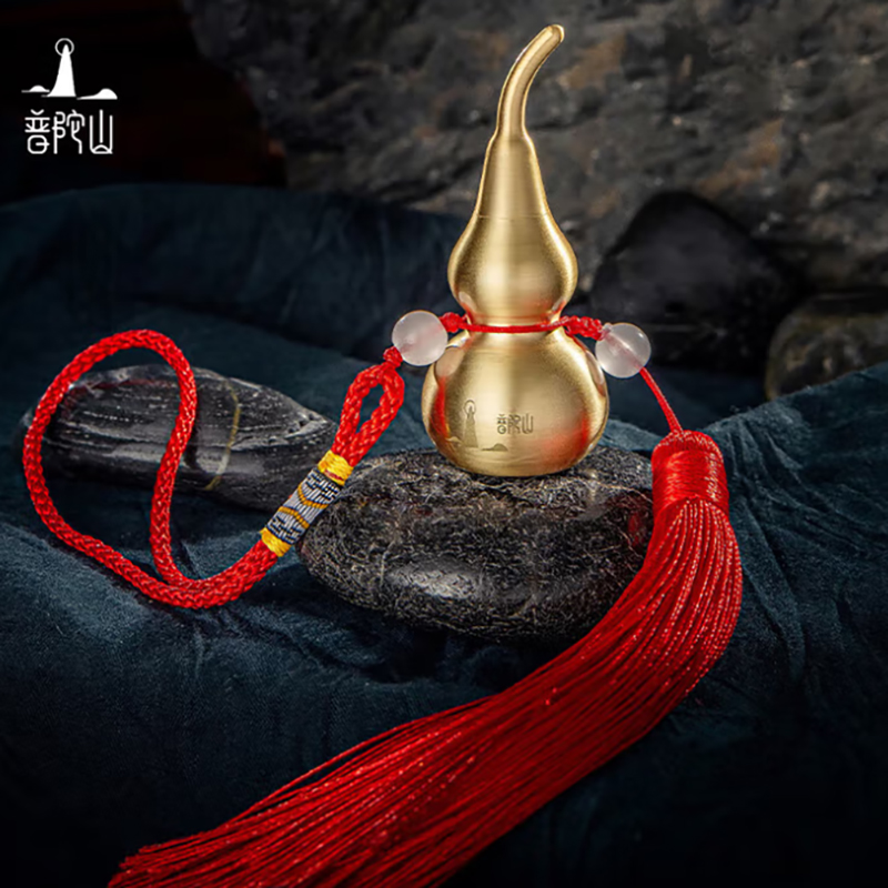 普陀山葫芦大号（拉丝款）车挂