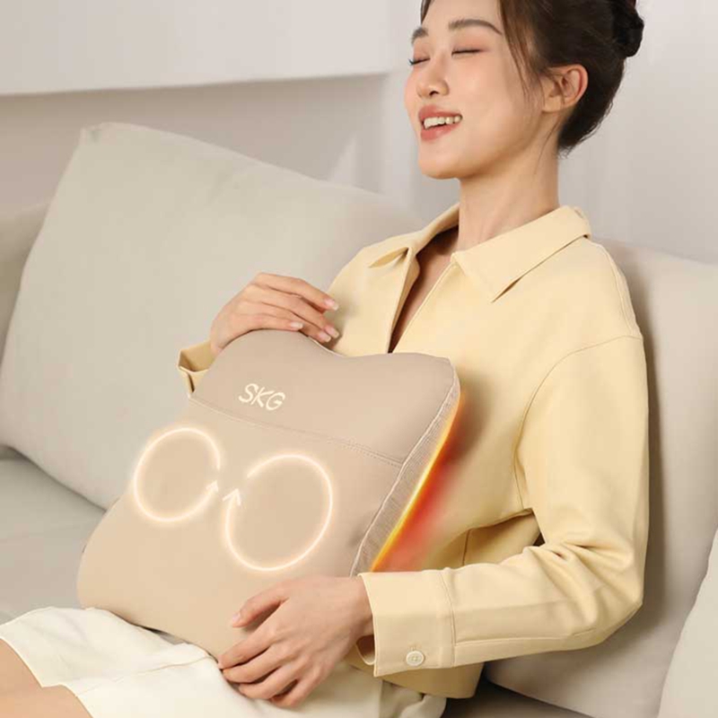 SKGV5系列1代SKG腰部按摩仪卡其色