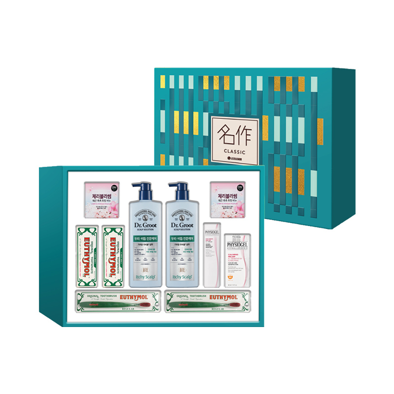 韩国LG生活健康洗护日用品礼盒名作95号10件实用大礼包套装