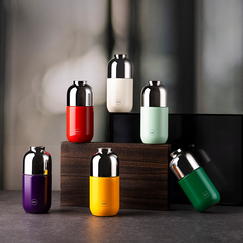 尚明焖茶杯一壶一杯快客杯户外便携旅行茶具焖茶杯迷你随行保温杯