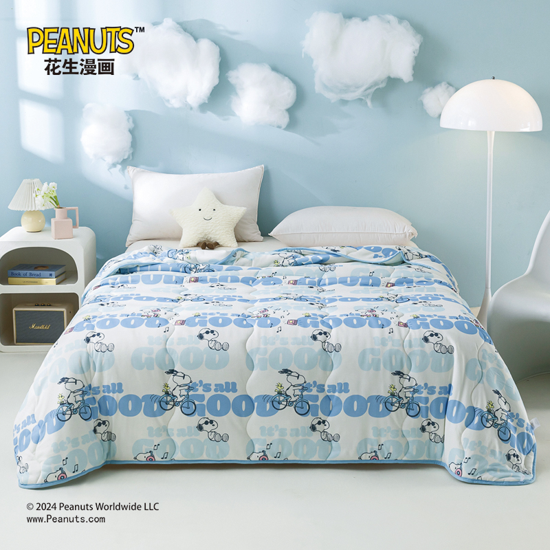 史努比系列针织被150*200cm儿童午睡被学生宿舍
