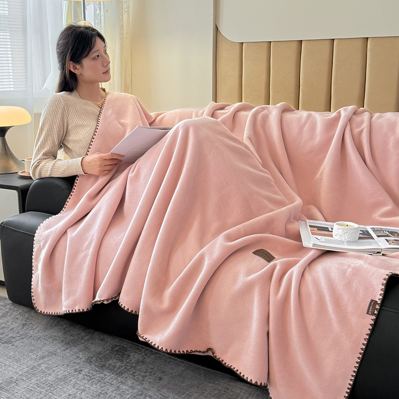 亿瞬间仿羊绒毯