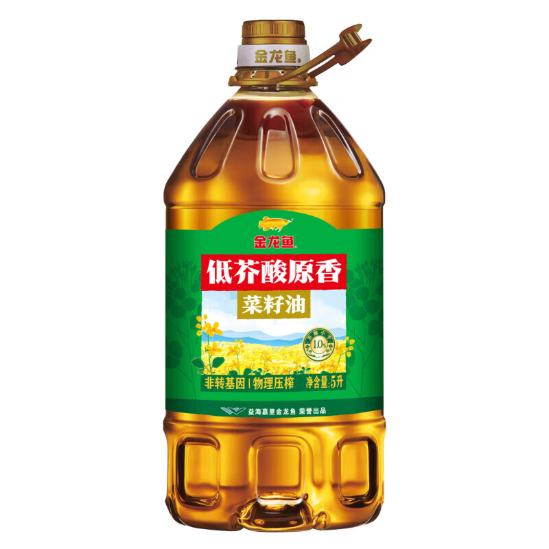 金龙鱼｜低芥酸原香菜籽油5L