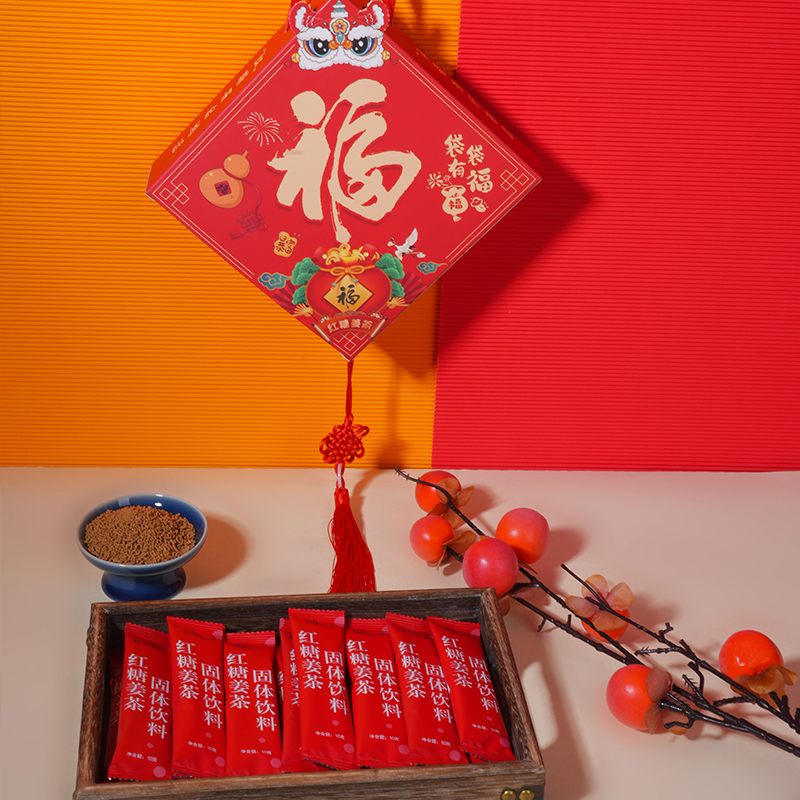 河南承夏袋袋有福福字红糖姜茶
