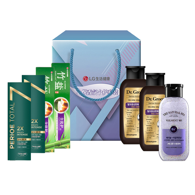 韩国LG生活健康洗护日用品心悦香氛个护7件实用大礼包礼盒套装