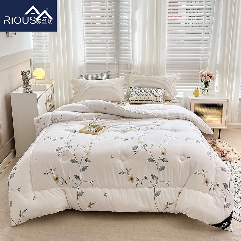 蕊丝坊家纺生态呼吸绒蚕宝冬被150*200cm（6斤）