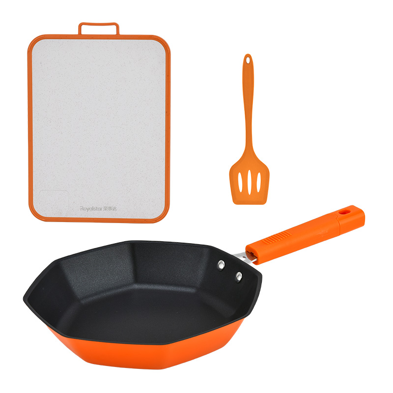 荣事达-橙色八角煎锅三件套RC-JP999SN