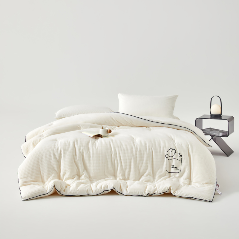 无印良品A类流苏兔绒被MJ-B2025-0168