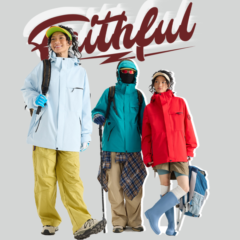 JC-4457#骆驼同款三合一冲锋衣