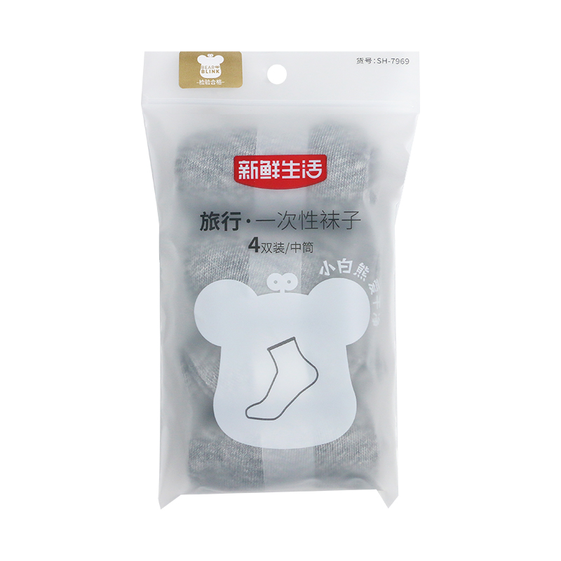 新鲜生活旅行中筒袜SH-7969