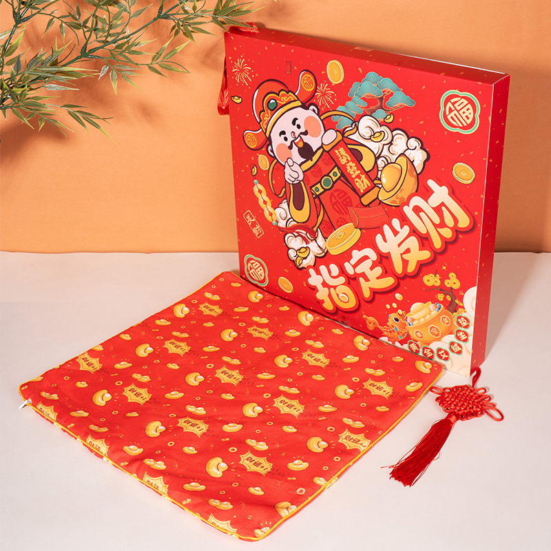 河南承夏指定发财锦鲤开运艾绒坐垫