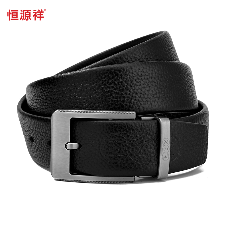 恒源祥针扣皮带HYXP006黑色