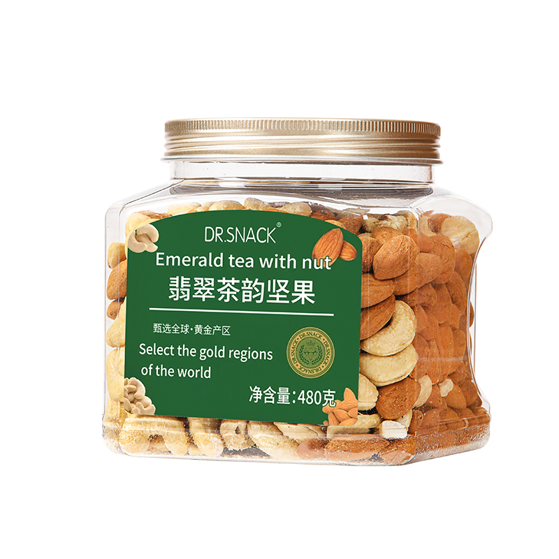 黄金果农DR.SNACK翡翠茶韵坚果480g