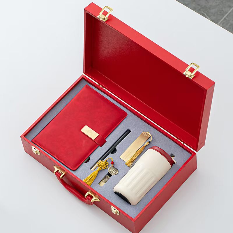 鹏翼开门红温显咖啡杯商务办公5件套