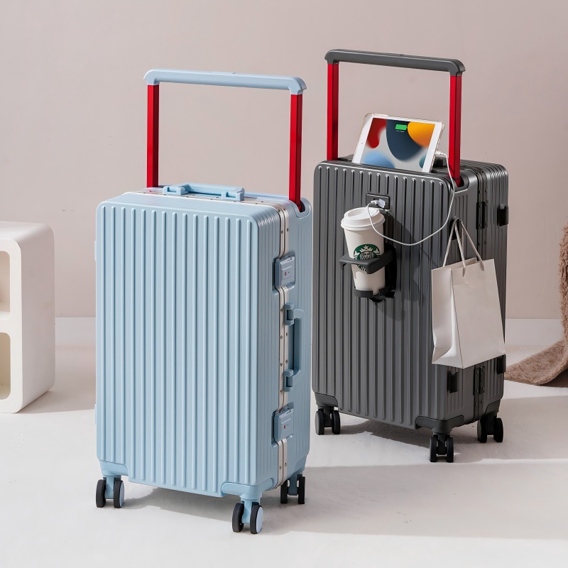 蒂捷海伦铝框宽体拉杆箱20英寸TJ2007