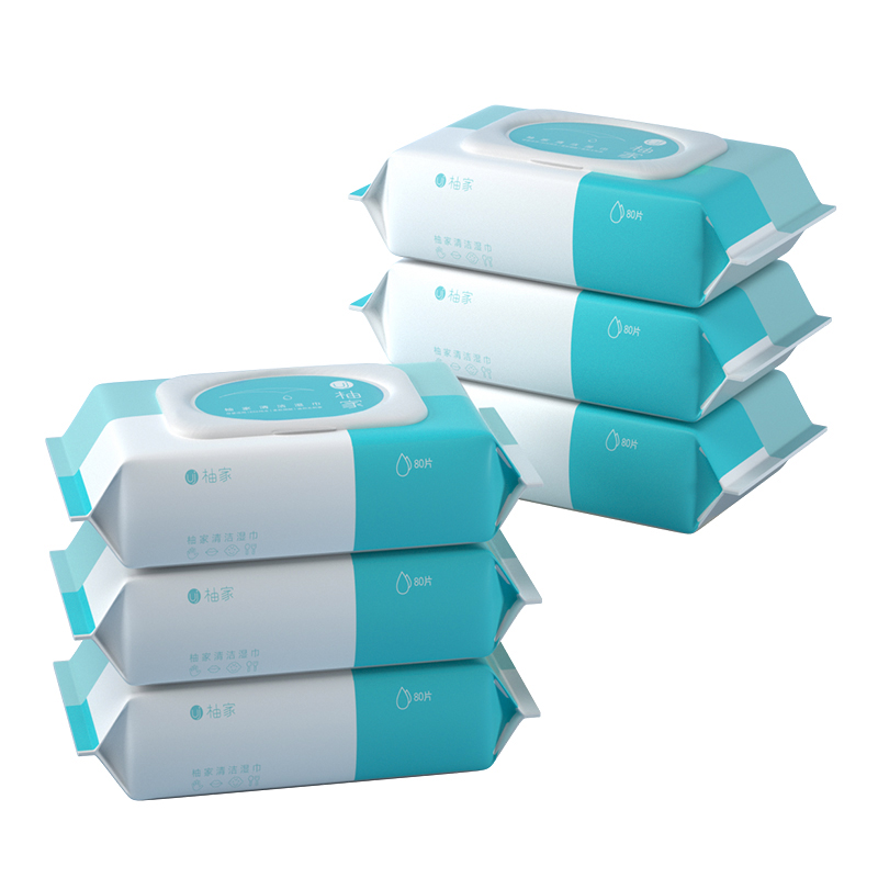 柚家清洁湿巾1箱装9263