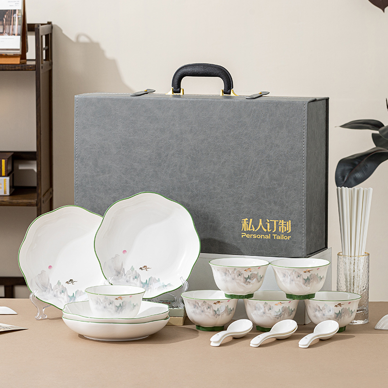 瑾明礼-锦绣河山-6碗6勺6筷4盘