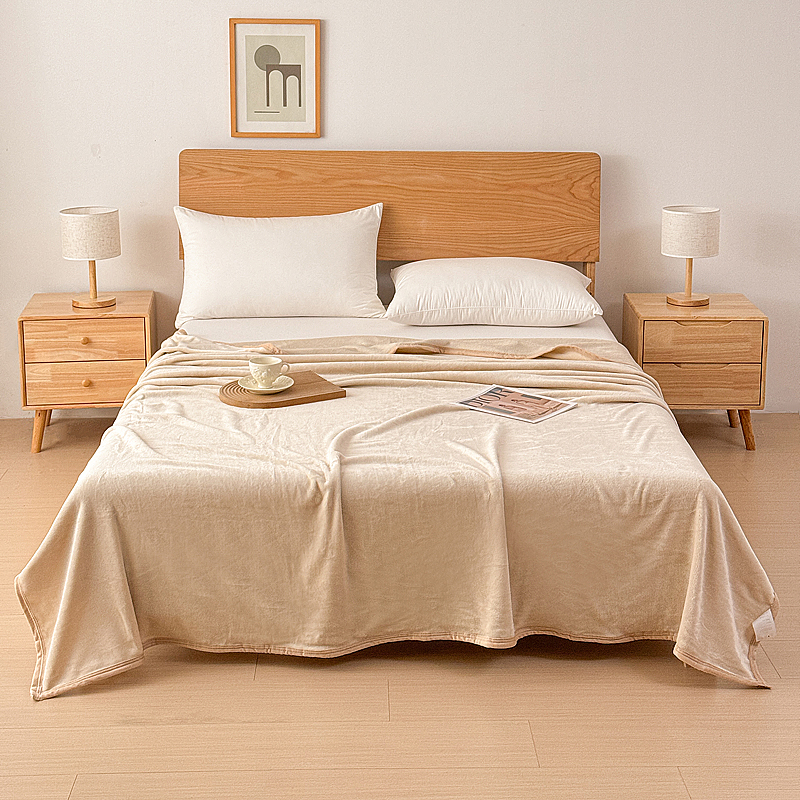 无印良品加厚法兰绒毛毯MJ-Q2024-0392