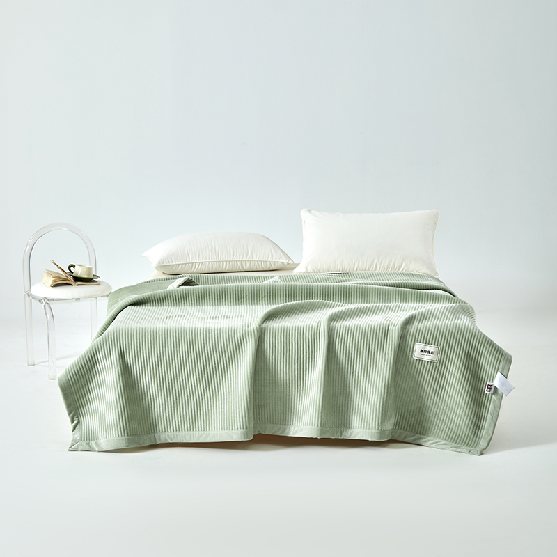 无印良品绿颜超柔复合毯/被MJ-Q2025-0371
