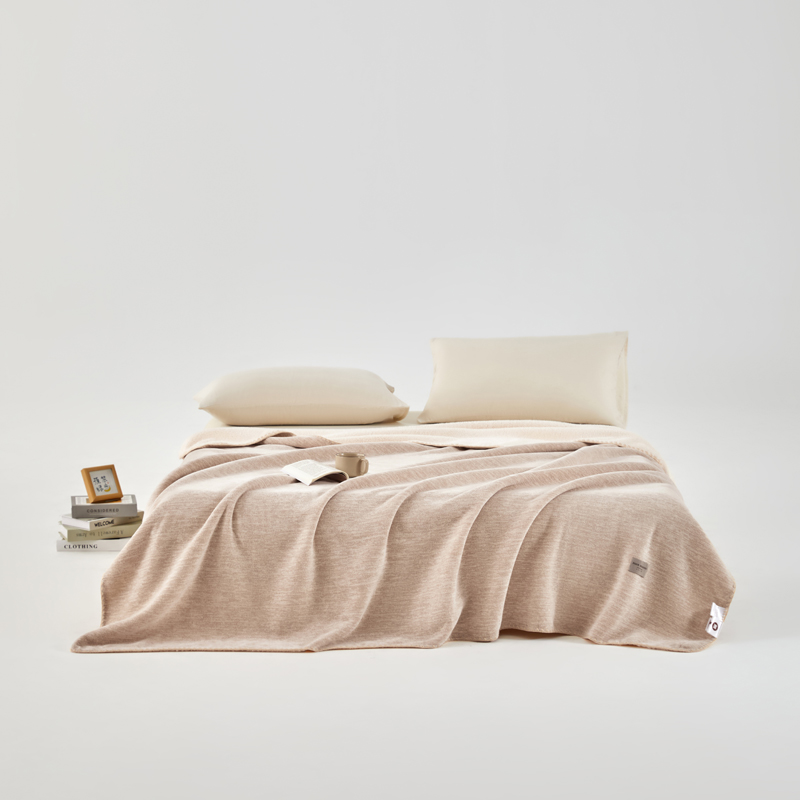 无印良品四季云锦羔羊绒复合毯MJ-Q2025-0376