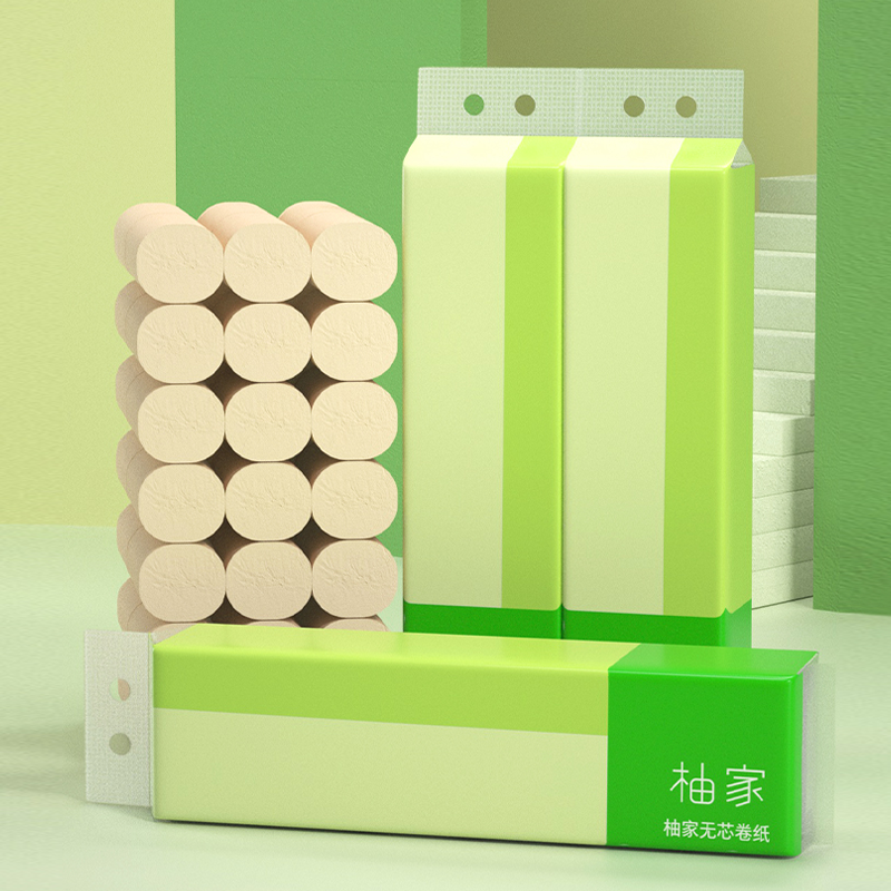 柚家无芯卷纸竹浆款21799