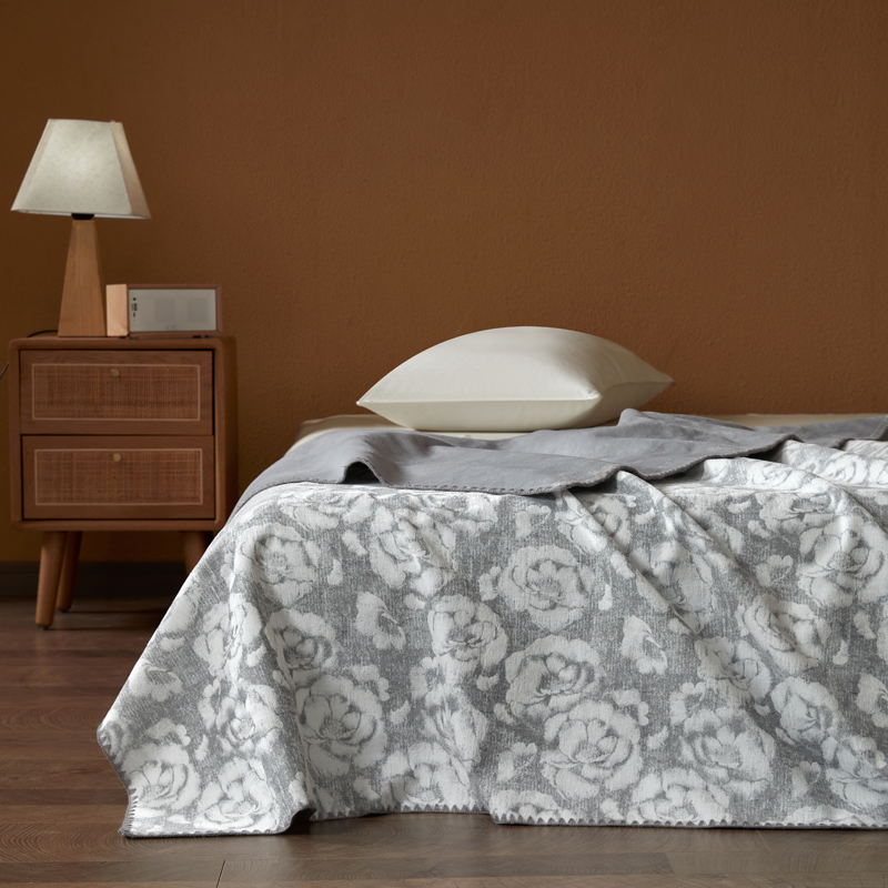 无印良品国色天香雕花复合毯MJ-Q2025-0377