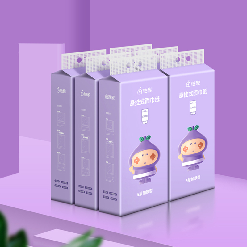 柚家悬挂式面巾纸6提装515595