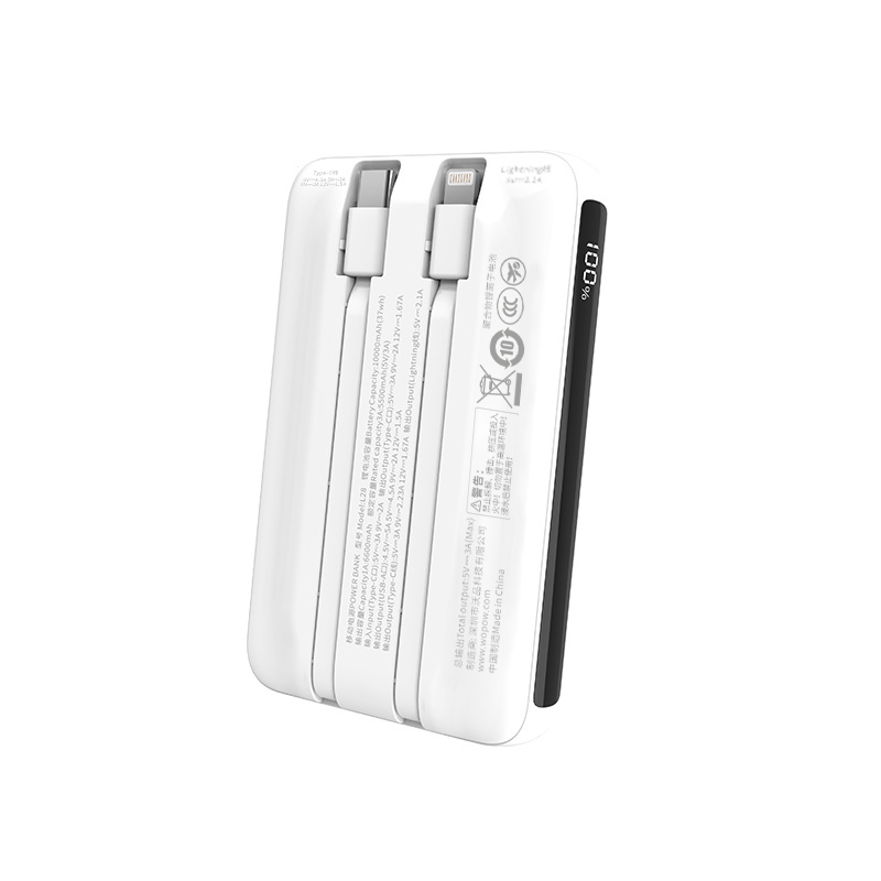 自带双线移动电源L28