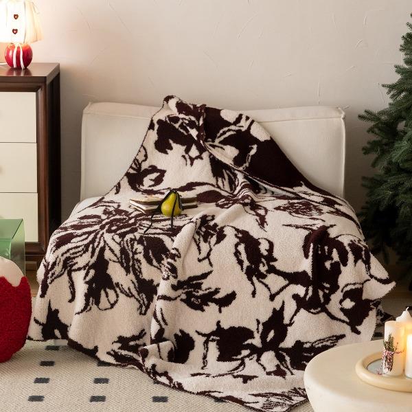 萱遇家纺半边绒毛毯盖毯沙发毯YZ-97722