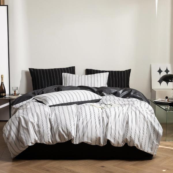 萱遇家纺100支长绒棉贡缎四件套YZ-97719