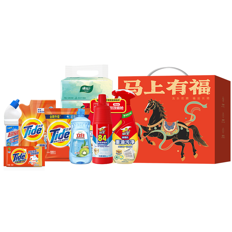 【宝洁】马上鸿运家清套装B（净含量4171g）