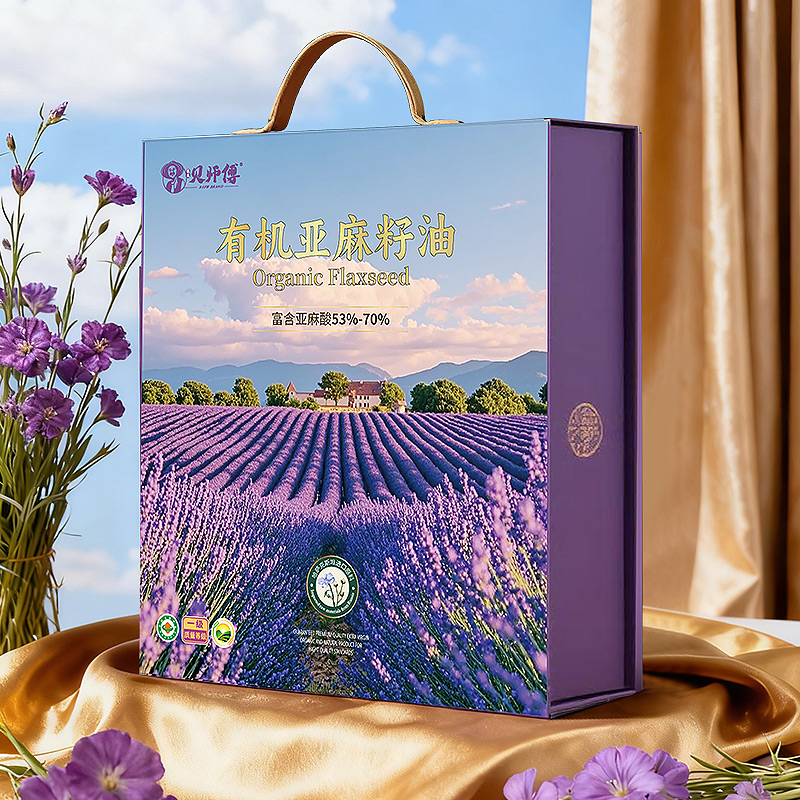 贝师傅有机亚麻籽油精品礼盒750ml/瓶*2瓶