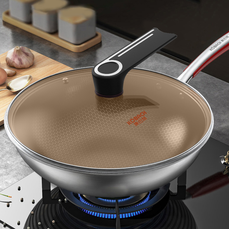 康巴赫-悦享304蜂窝炒锅32cmLPB-C32Y(单面屏)