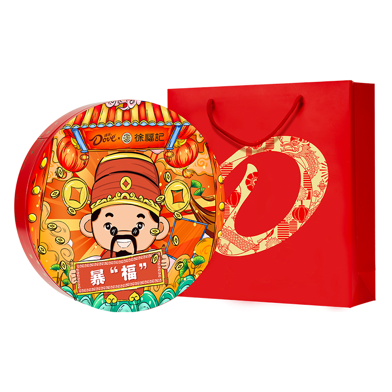德芙&徐福记联名双福悦礼礼盒635克