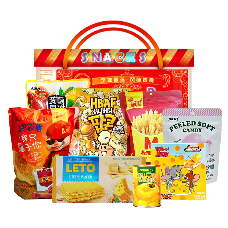 鲸选码头鲸彩天天零食大礼包