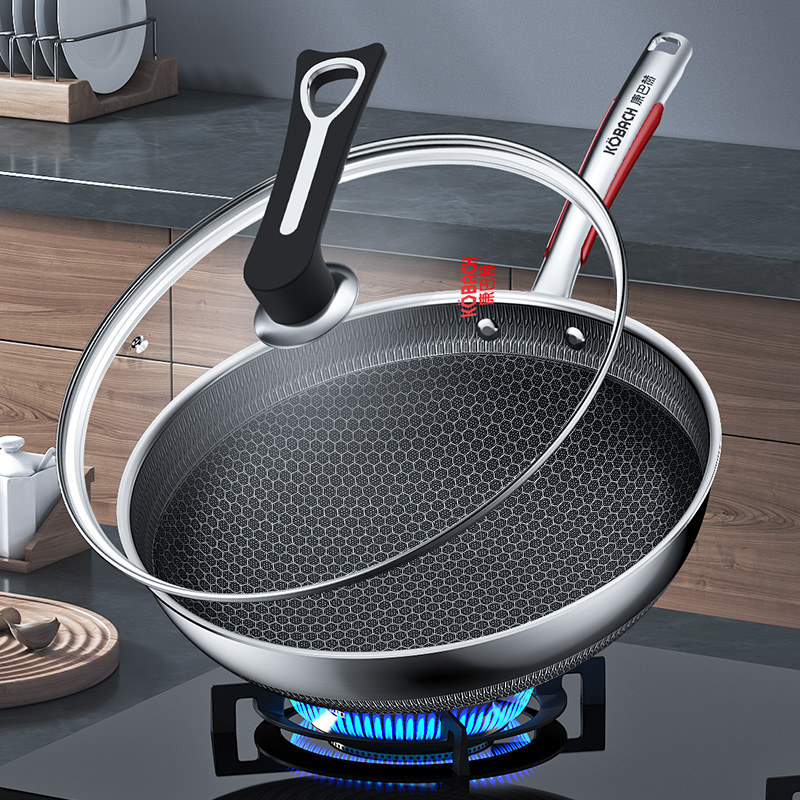 康巴赫-悦享304蜂窝炒锅32cmLPB-C32Y(双面屏)