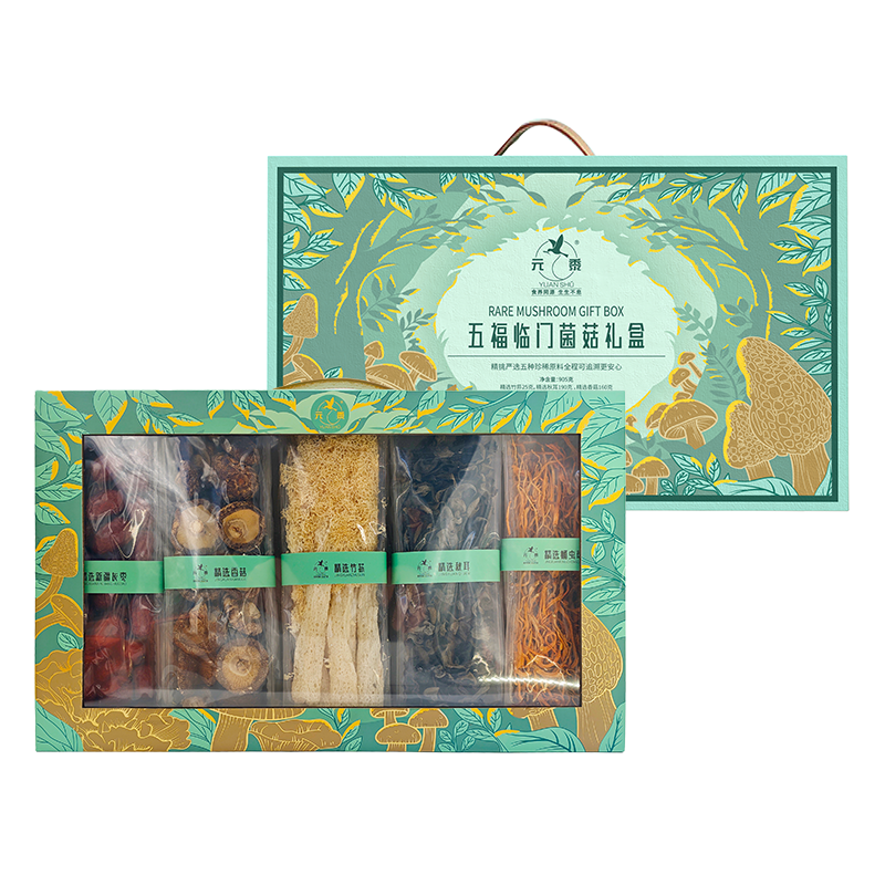 元黍五福临门菌菇礼盒905g
